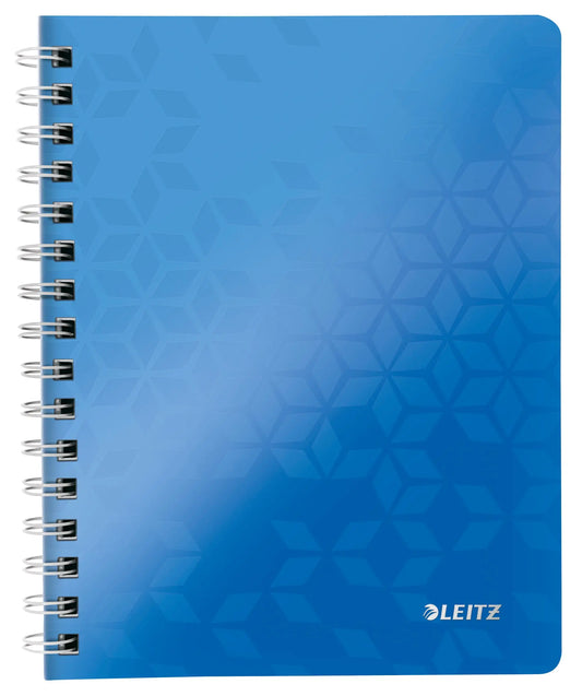 LEITZ Notizblock WOW PP A5 46410036 blau kariert Idealshop