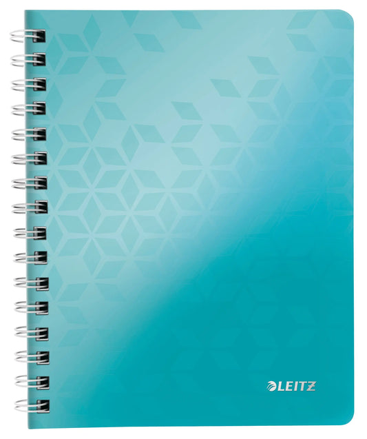 LEITZ Notizblock WOW PP A5 46410051 eisblau kariert Idealshop