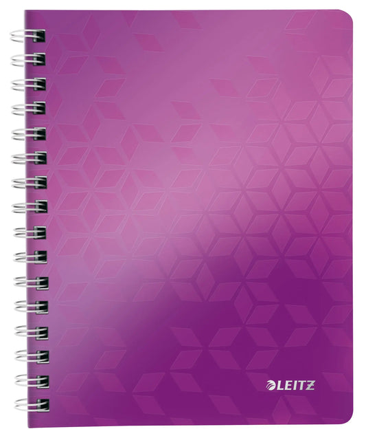 LEITZ Notizblock WOW PP A5 46410062 violett kariert Idealshop