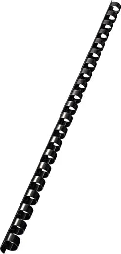 LEITZ Plastikbinderücken 10mm A4 35042 schwarz, 21 Ringe 100 Stück Idealshop