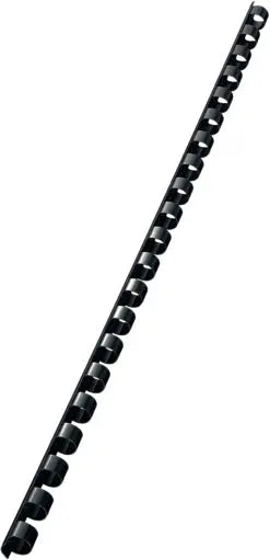 LEITZ Plastikbinderücken 8mm A4 35041 schwarz, 21 Ringe 100 Stück Idealshop