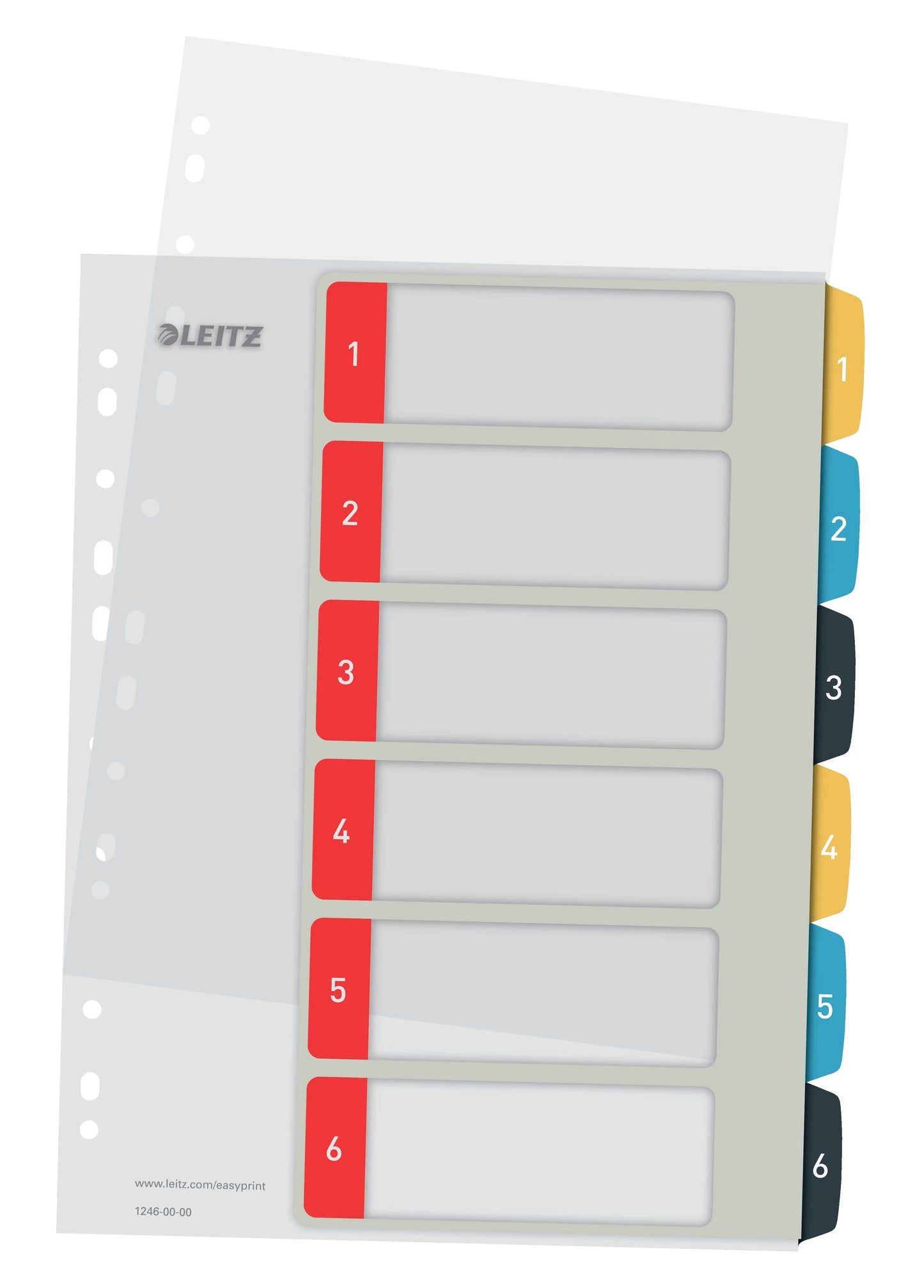 LEITZ Register PP Cosy A4+ 1246-00-00 multicolor 1-6 Idealshop