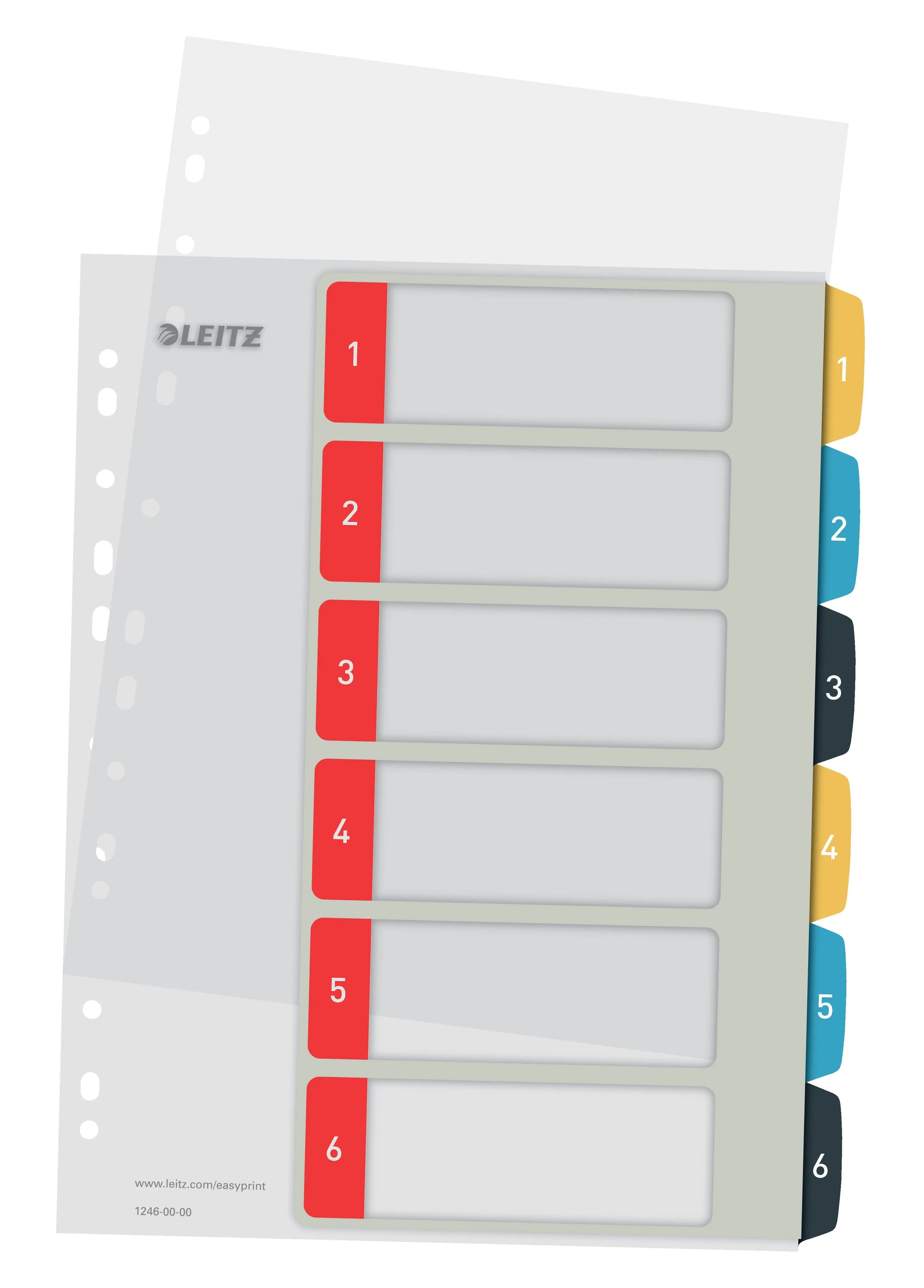 LEITZ Register PP Cosy A4+ 1246-00-00 multicolor 1-6 Idealshop