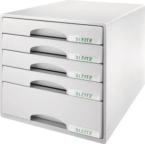 LEITZ Schubladenbox Plus grau 52110085 5 Fächer Idealshop
