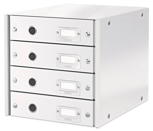 LEITZ Schubladenset Click&Store 6049000 weiss 4 Fächer Idealshop