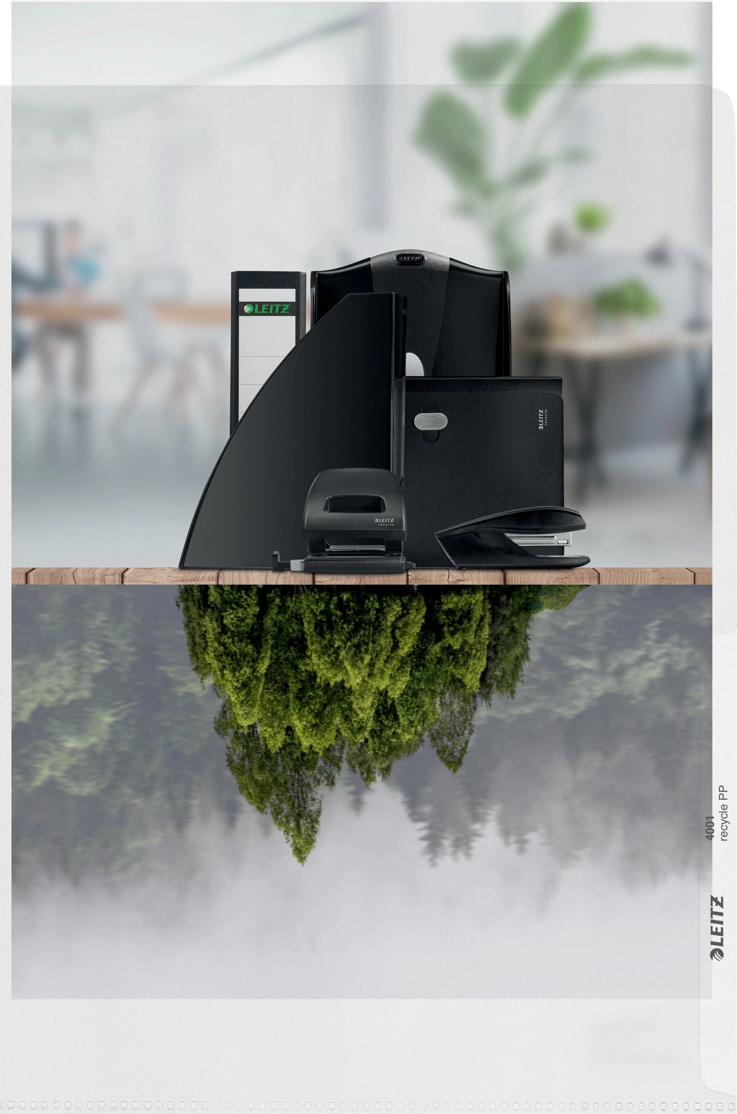 LEITZ Sichtmappen PP Recycle A4 40010003 transparent, 140my 100 Stück Idealshop
