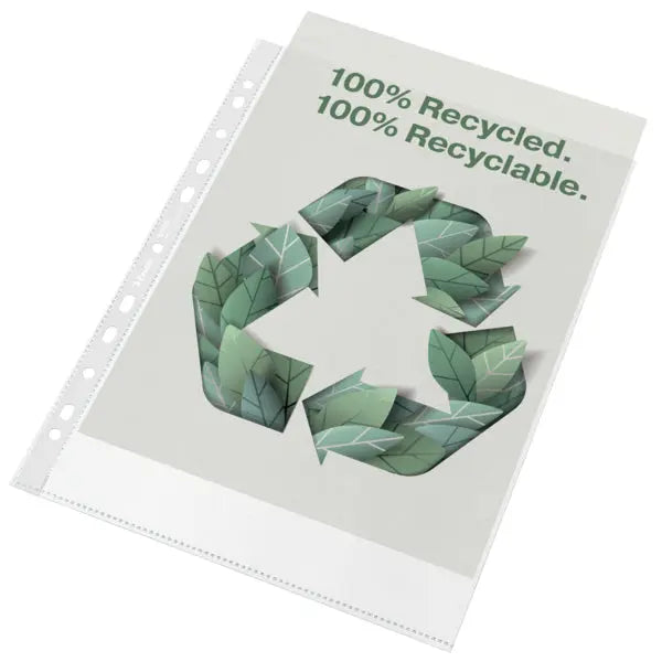 LEITZ Sichtmappen PP Recycle A4 627493 transparent, 70my 100 Stück Idealshop
