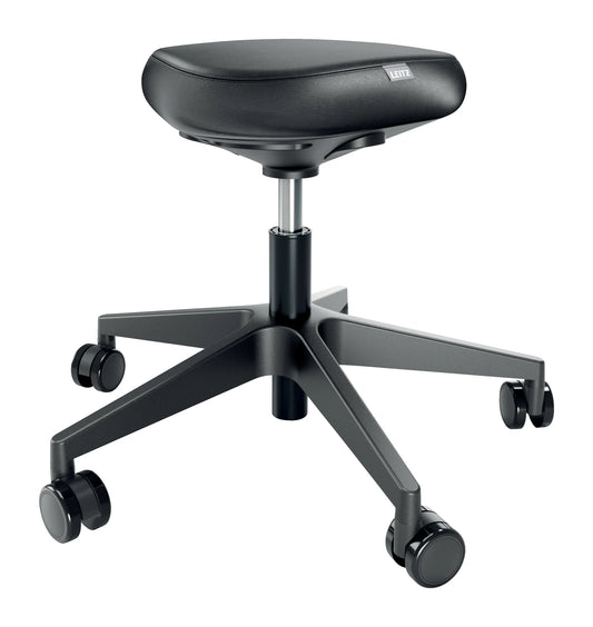 LEITZ Sitzhocker Ergo Active 6578-00-95 Mit Rollen, Schwarz Idealshop