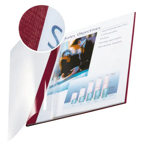 LEITZ Soft Cover impressBind A4 7415-00-28 bordeaux 10 Stück Idealshop