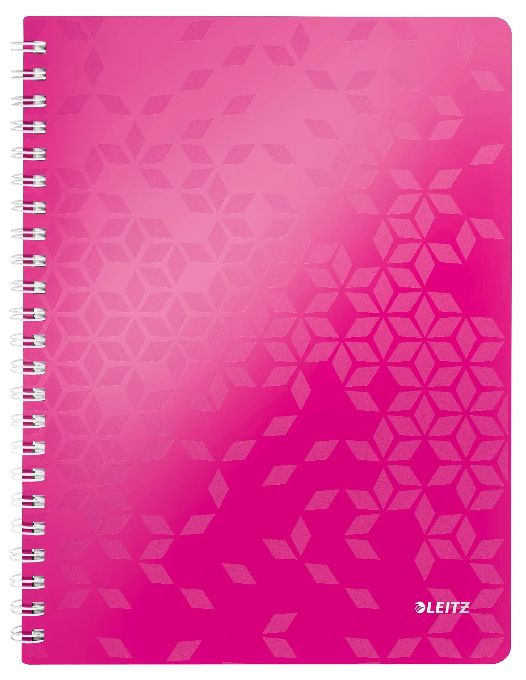 LEITZ Spiralbuch WOW PP A4 46380023 kariert, pink 80 Blatt Idealshop