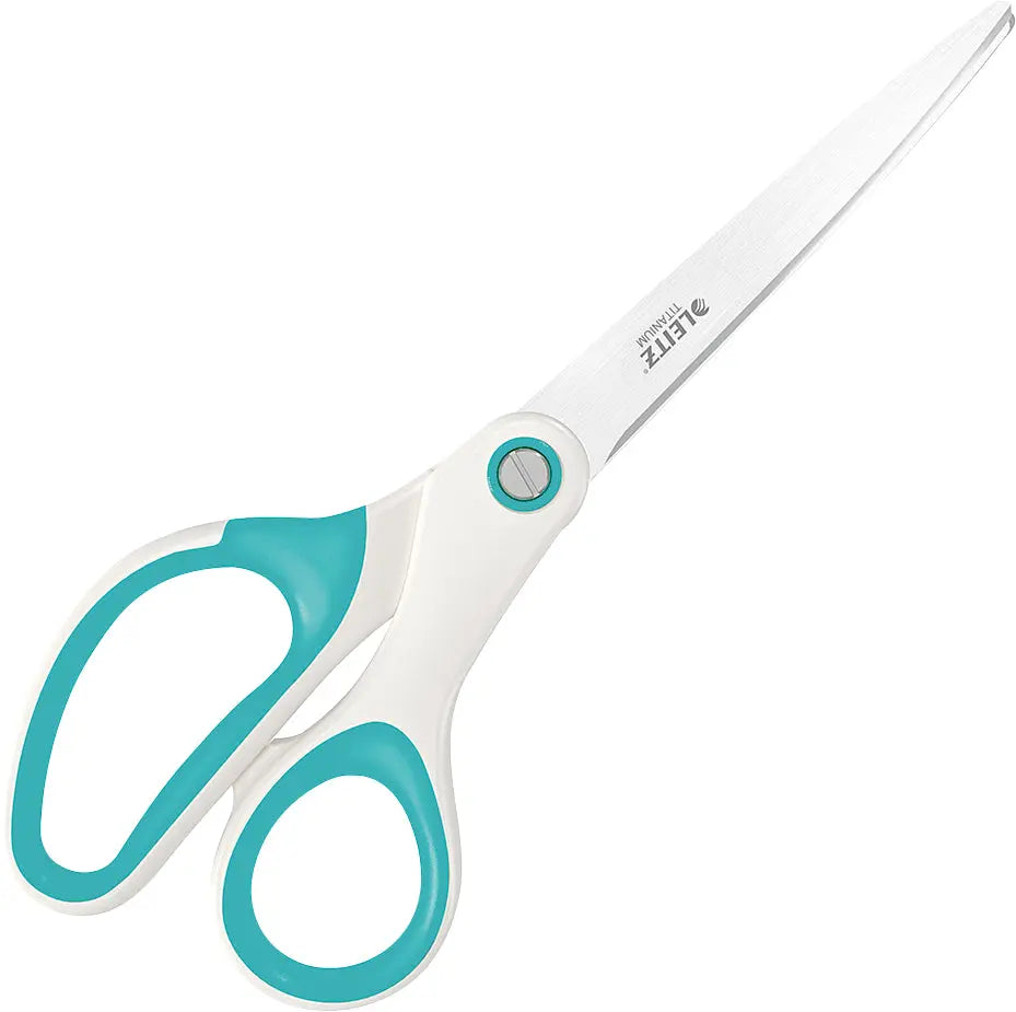 LEITZ Titan Schere WOW 53192051 weiss/eisblau 20.5cm Idealshop