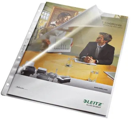 LEITZ Zeigetaschen PP A4 47970000 genarbt 80my 100 Stück Idealshop