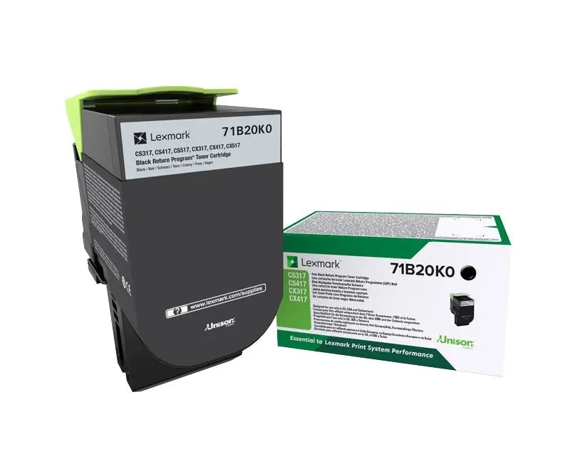 LEXMARK Toner-Modul return schwarz 71B20K0 CS31/41/51x 3000 Seiten Idealshop