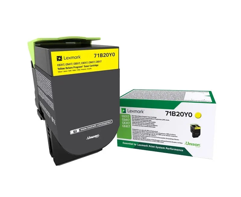 LEXMARK Toner-Modul return yellow 71B20Y0 CS31/41/51x 2300 Seiten Idealshop