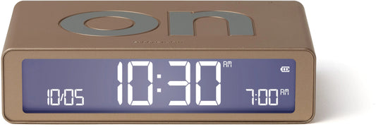 LEXON Wecker Flip Classic LR157D1 gold, USB-C Idealshop