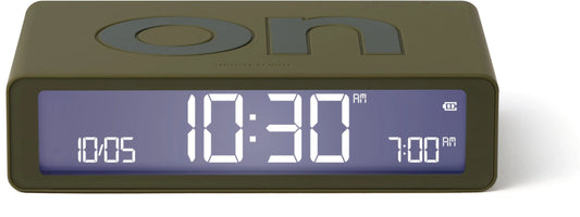LEXON Wecker Flip Classic LR157K9 khaki, USB-C Idealshop