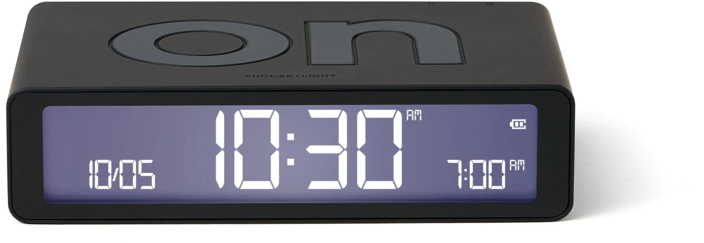 LEXON Wecker Flip Classic LR157N0 schwarz, USB-C Idealshop