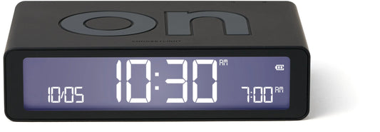 LEXON Wecker Flip Classic LR157N0 schwarz, USB-C Idealshop