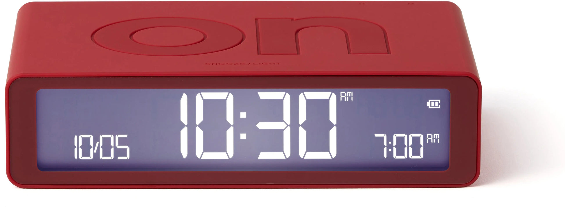 LEXON Wecker Flip Classic LR157R9 rot, USB-C Idealshop