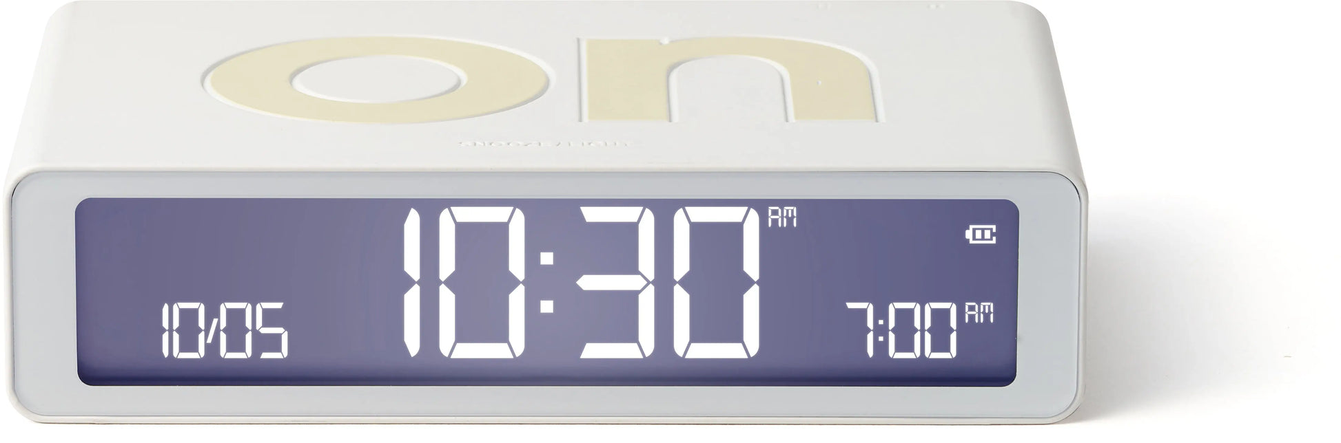 LEXON Wecker Flip Classic LR157W9 weiss, USB-C Idealshop