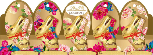 LINDT Goldhase Milch 668028 Flower Edition 5x10g Idealshop