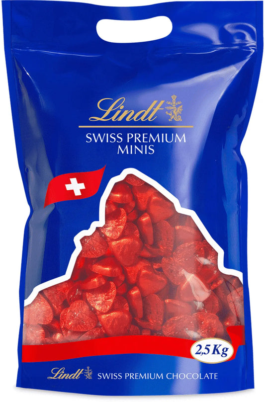 LINDT Herzli Rot 491280 Milch 2500g Idealshop