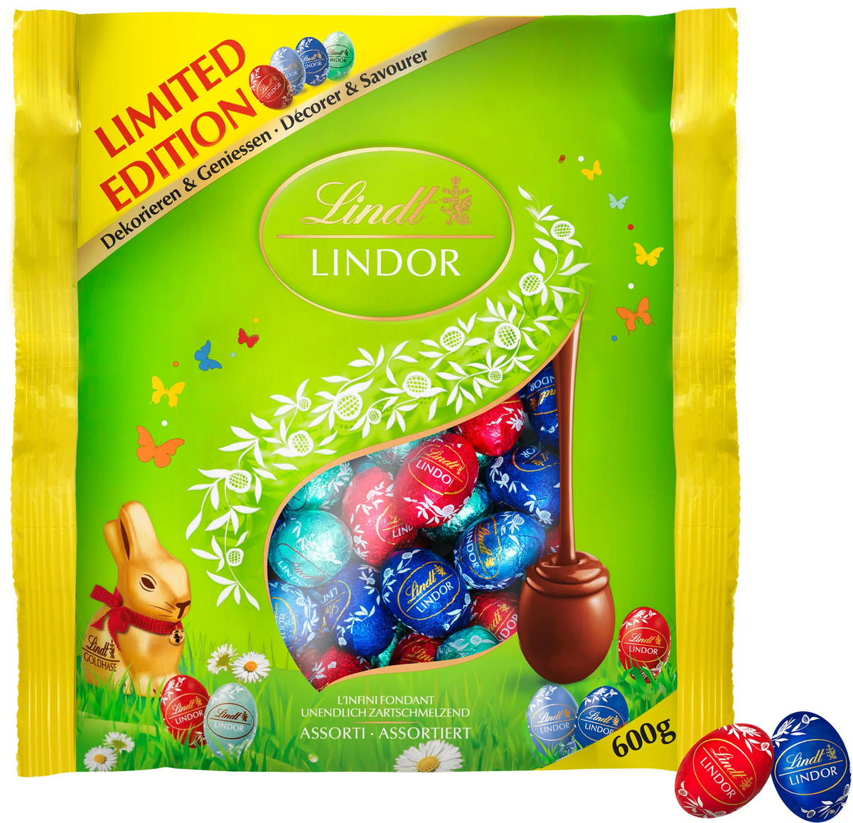 LINDT Lindor Eili Assortiert 659464 Beutel 600g Idealshop