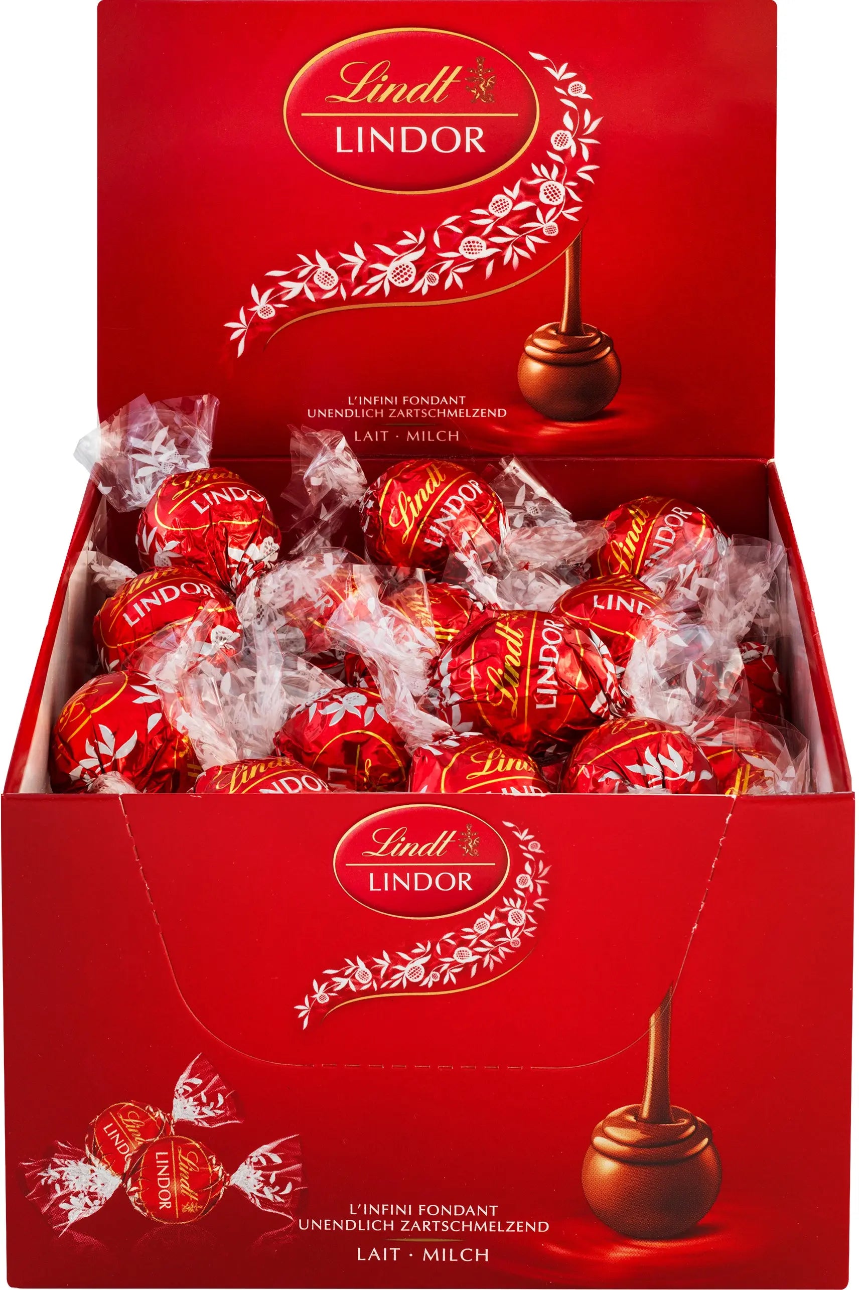 LINDT Lindor Pralinés Milch 491558 Thekensteller 750g Idealshop