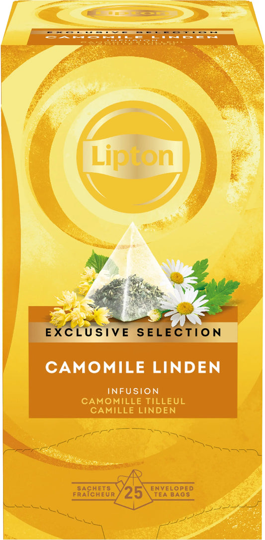 LIPTON Kamille - Linde Tee 4071222 25 Pyramiden Idealshop