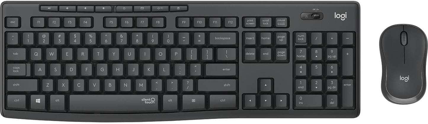 LOGITECH Tastatur-Maus-Set MK295 920-009796 Graphite CH-Layout Idealshop