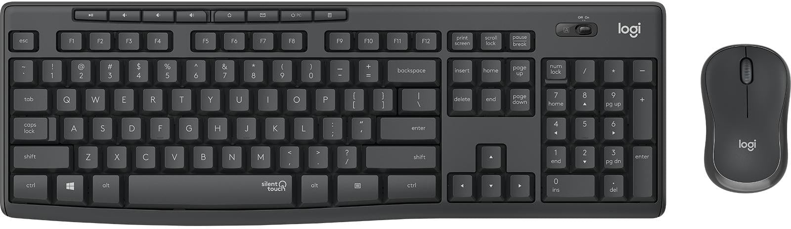 LOGITECH Tastatur-Maus-Set MK295 920-009796 Graphite CH-Layout Idealshop