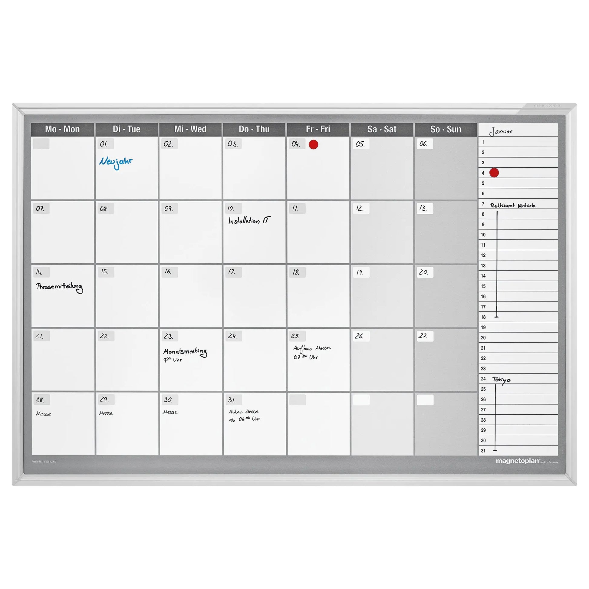 MAGNETOP. Monatsplaner CC horizontal Idealshop