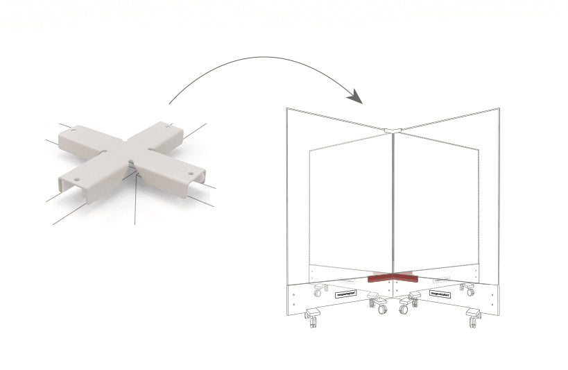 MAGNETOP. Top-Connector quad