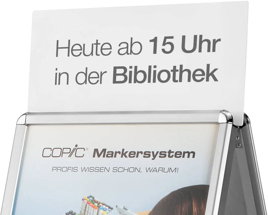 MAGNETOPLAN Aufsatzschild A1 20 für Kundenstopper Idealshop