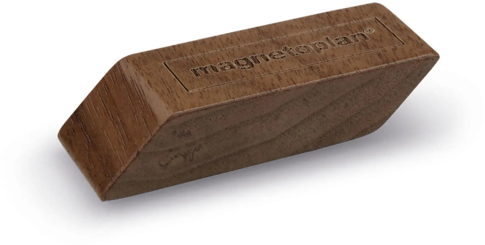 MAGNETOPLAN Design Magnet 4 Stück 1665251 Wood Series,Walnuss 60x20x13mm Idealshop