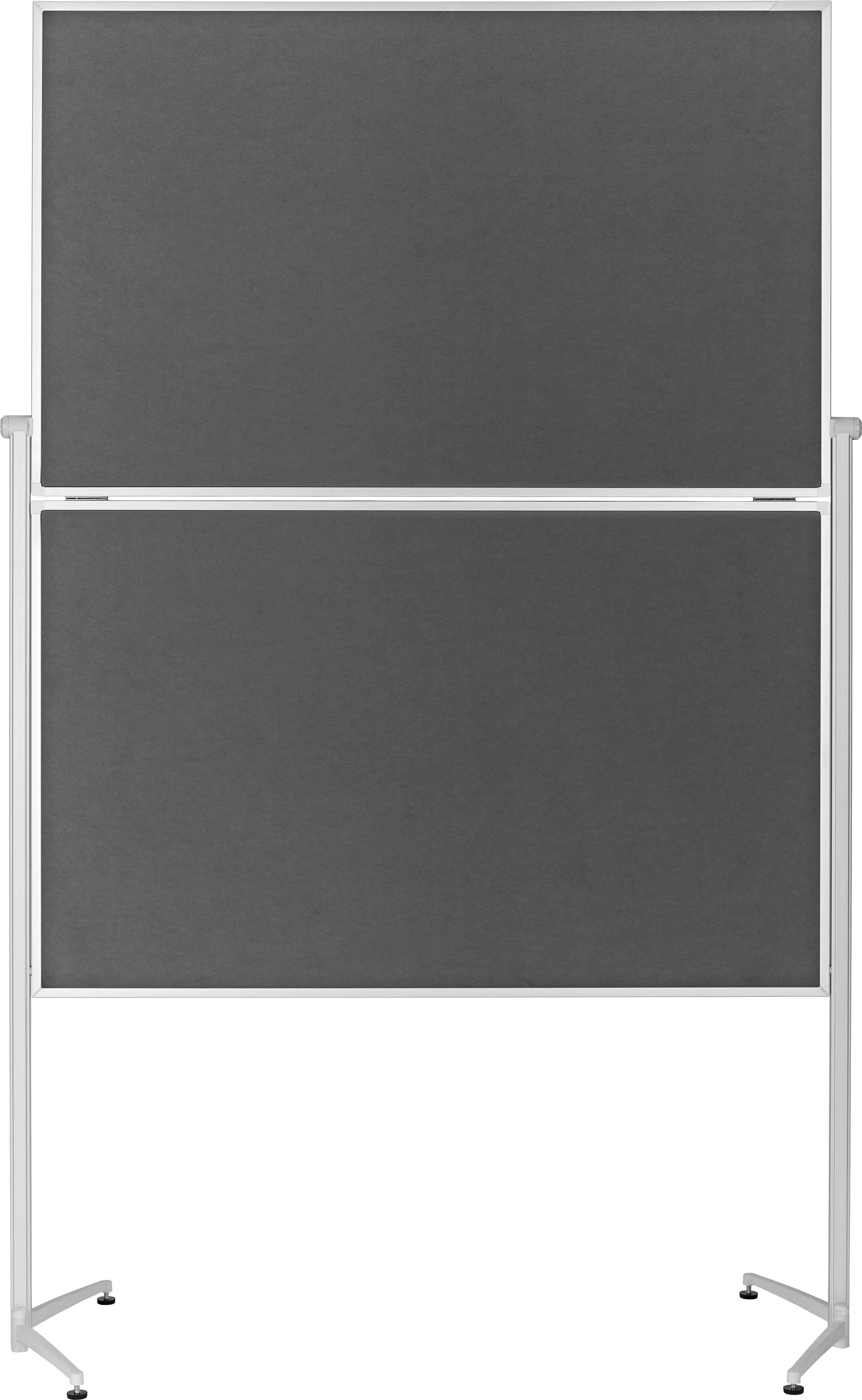 MAGNETOPLAN Design-Moderatorentafel Filz 1151301 grau, klappbar 1200x1500mm Idealshop