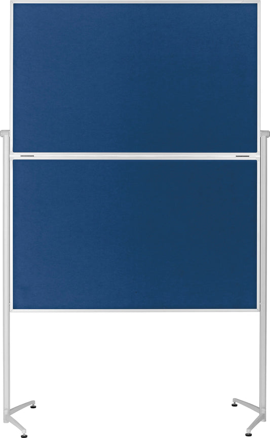 MAGNETOPLAN Design-Moderatorentafel Filz 1151303 blau, klappbar 1200x1500mm Idealshop