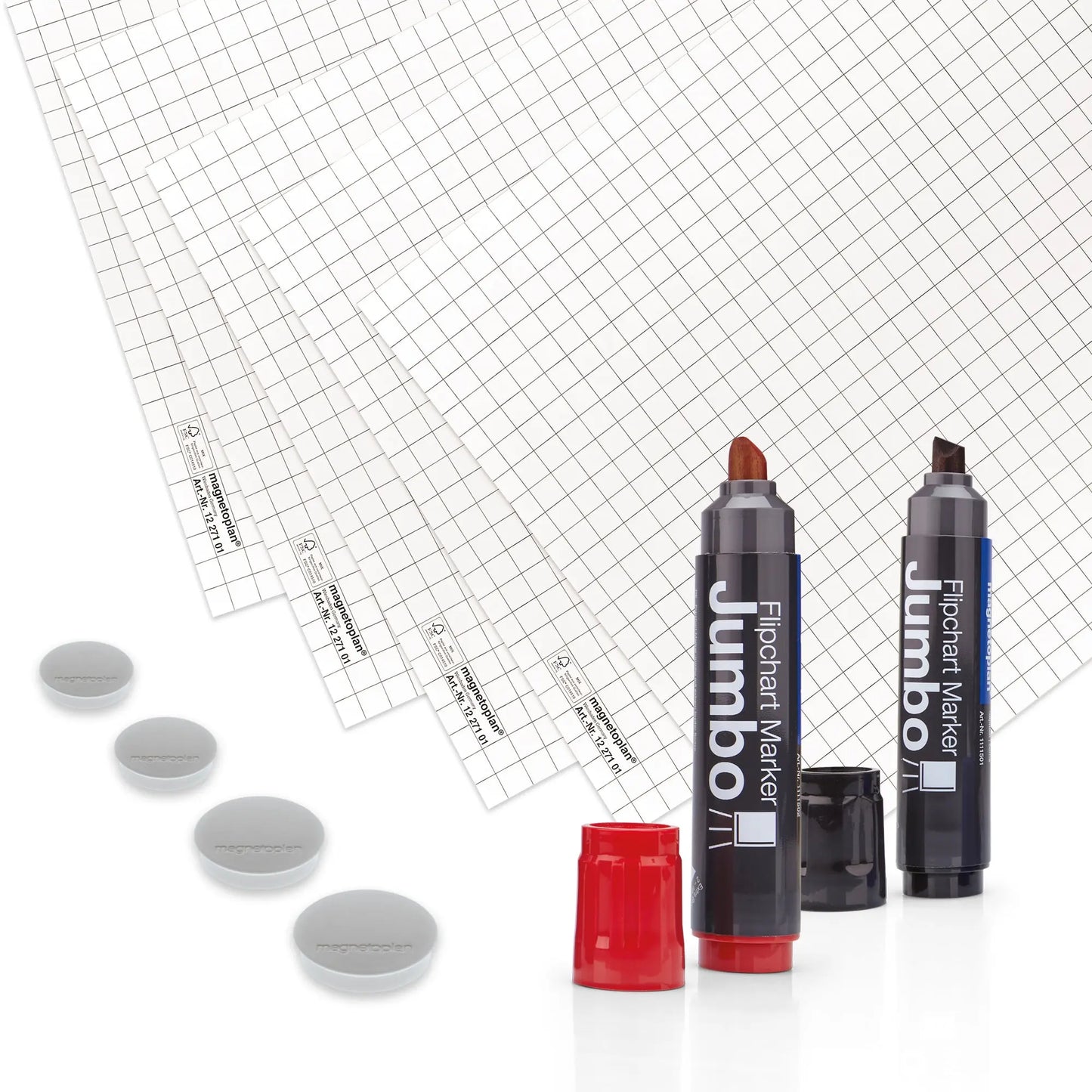 MAGNETOPLAN Flipchart Starter Kit 1227302 4-teilig Idealshop