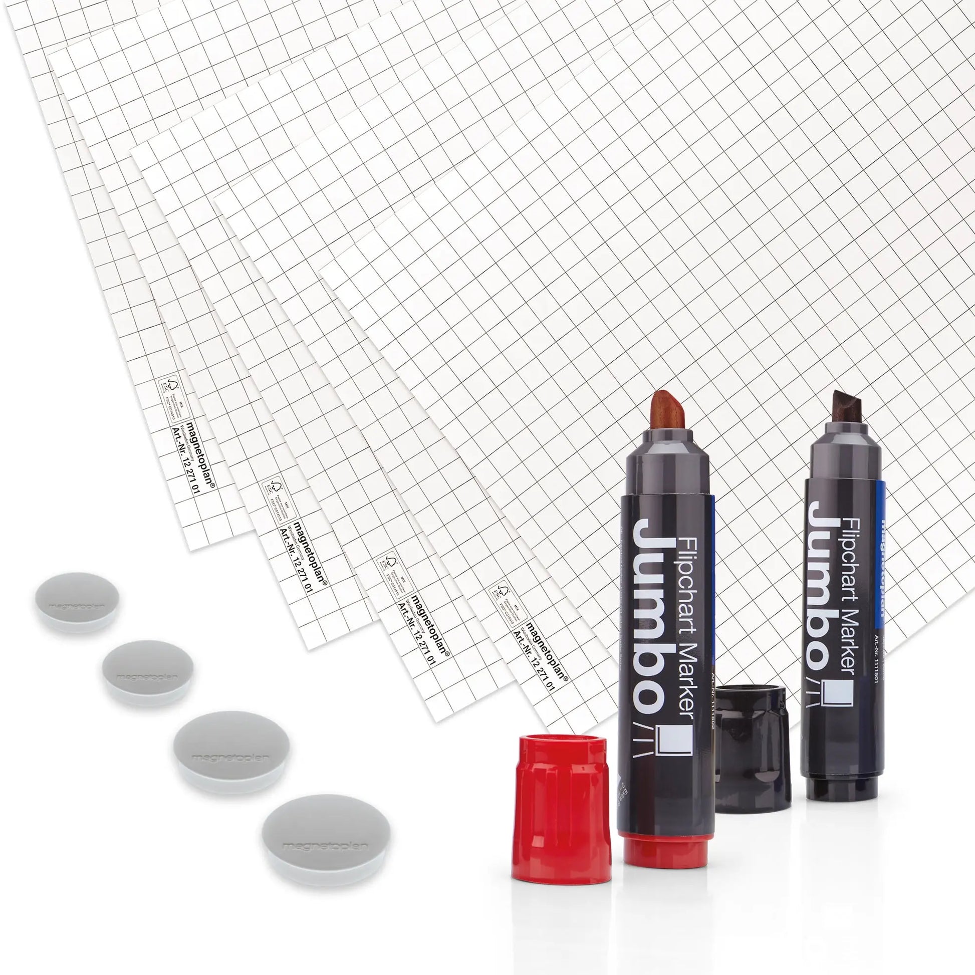 MAGNETOPLAN Flipchart Starter Kit 1227302 4-teilig Idealshop