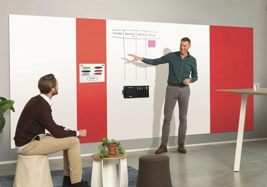 MAGNETOPLAN Infinity Wall X Acoustics 1011106 rot 980x1980mm Idealshop