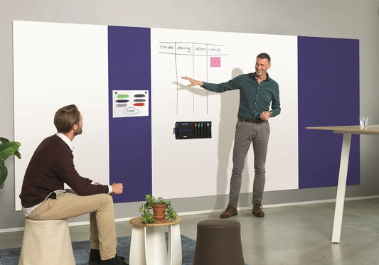 MAGNETOPLAN Infinity Wall X Acoustics 1011114 dunkelblau 980x1980mm Idealshop