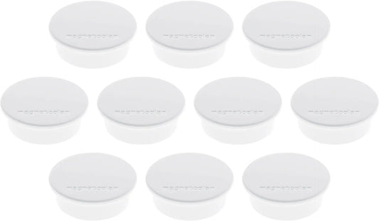 MAGNETOPLAN Magnet Discofix Color 40mm 1662000 weiss, ca. 2.2 kg 10 Stk. Idealshop