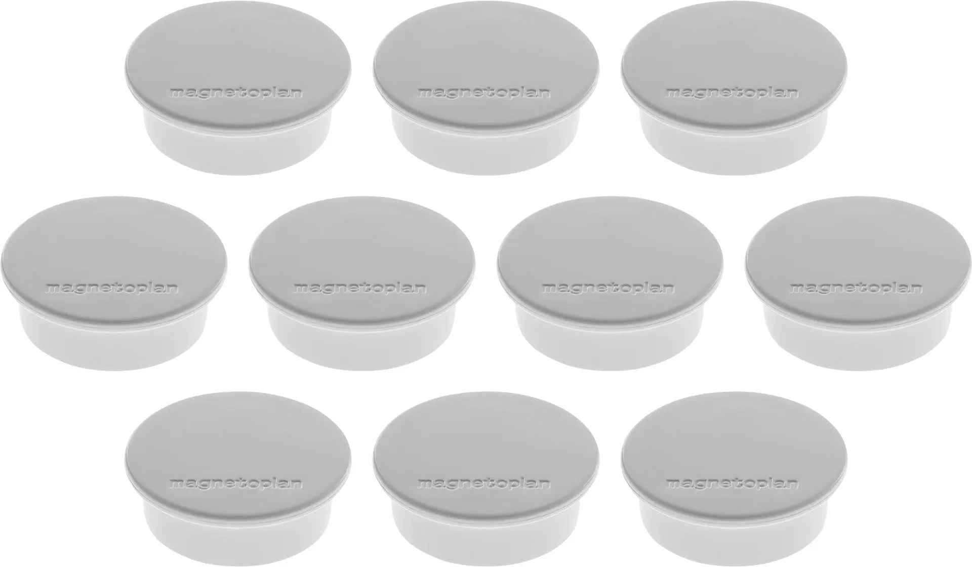 MAGNETOPLAN Magnet Discofix Color 40mm 1662001 grau, ca. 2.2 kg 10 Stk. Idealshop