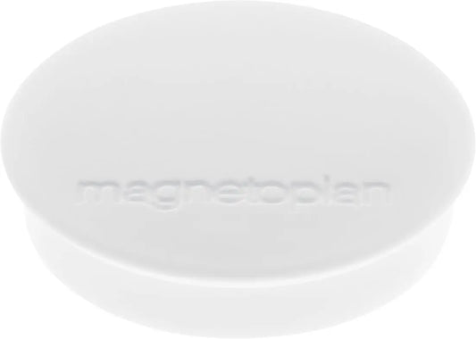 MAGNETOPLAN Magnet Discofix Standard 30mm 1664200 weiss, ca. 0.7 kg 10 Stk. Idealshop