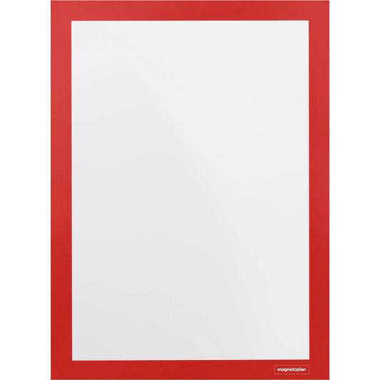MAGNETOPLAN Magnetrahmen A4 1131906 selbstklebend, rot 2 Stk. Idealshop