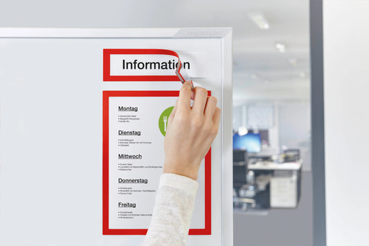 MAGNETOPLAN Magnetrahmen magnetofix 1131706 rot, Topsign 232x52mm 5 Stk. Idealshop