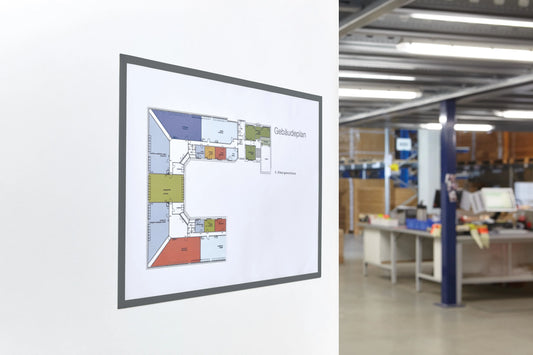 MAGNETOPLAN Magnetrahmen magnetofix A3 1130401 grau 5 Stk. Idealshop