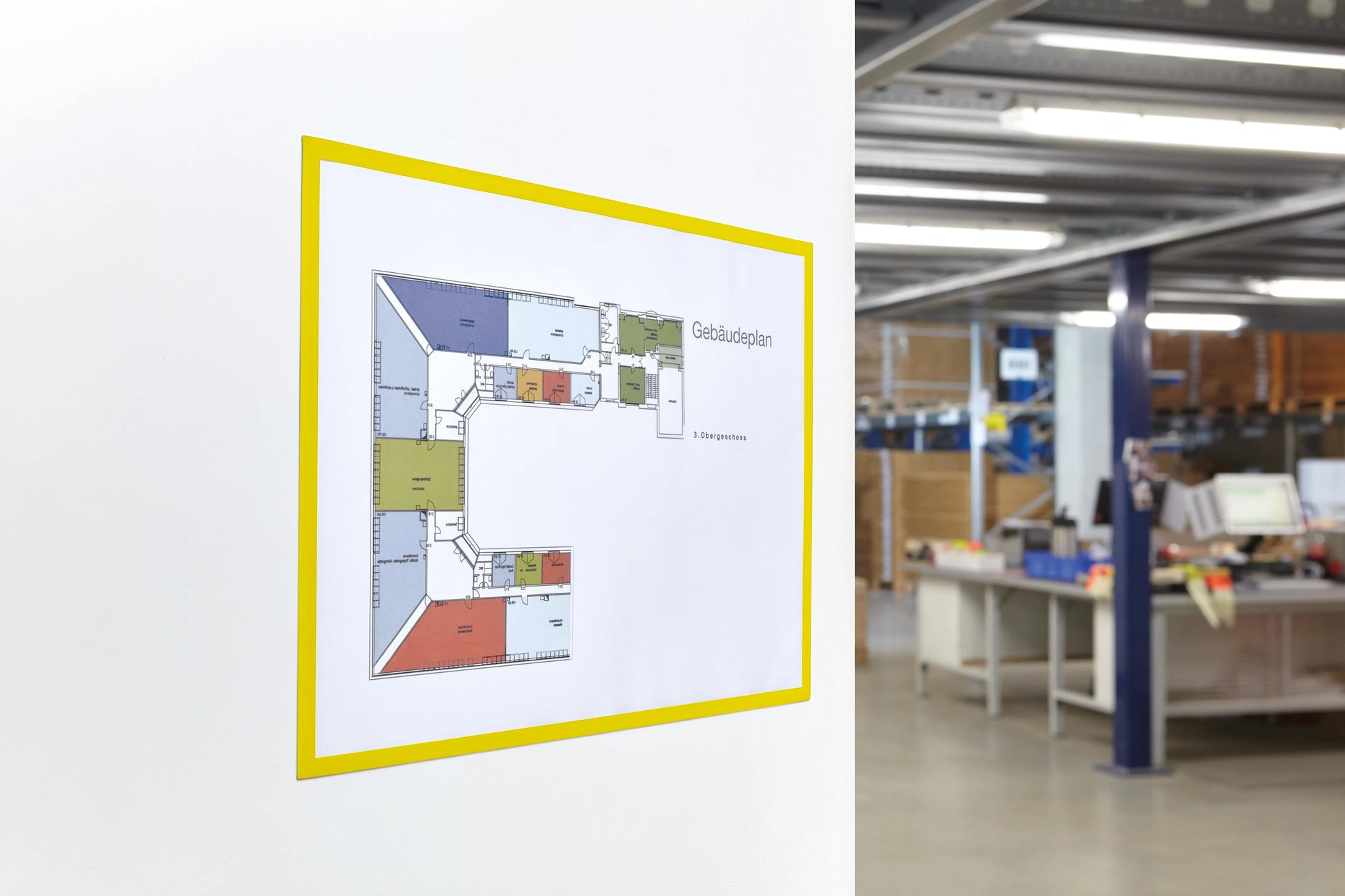 MAGNETOPLAN Magnetrahmen magnetofix A3 1130402 gelb 5 Stk. Idealshop