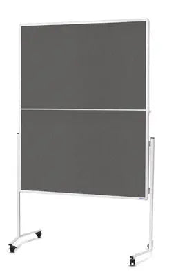 MAGNETOPLAN Moderatorentafel Filz grau 2111301 klappbar 1200x1500mm Idealshop