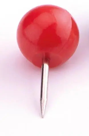 MAGNETOPLAN Pinwand-Nadeln 111165106 rot, 6x17mm 100 Stück Idealshop